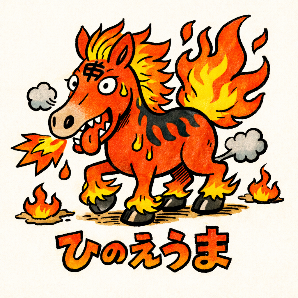 「ひのえうま」Illustrated by "Chappy"