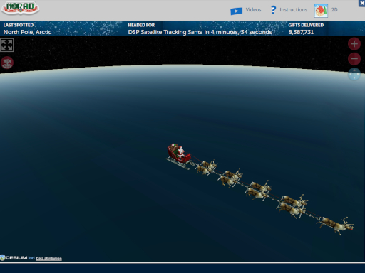 Official NORAD Tracks Santa - ready for tracking - SS画像