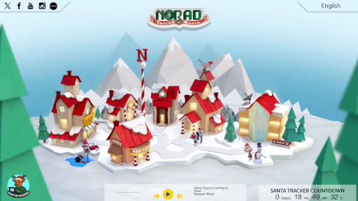 Official NORAD Tracks Santa トップ SS画像